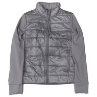 Avia Womens Indigo Gray Quilted Athletic Jacket Lightweight Coat