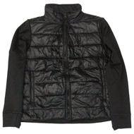 Avia Womens Black Quilted Athletic Jacket Lightweight Zip Front Coat