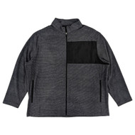 Ben Hogan Mens Caviar Heather Durable Fleece Full Zip Golf Jacket