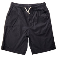 Quicksilver Boys Black Cotton Elastic Waist Skater Shorts