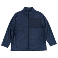 Ben Hogan Mens Blue Heather Durable Fleece Full Zip Golf Jacket 2XL