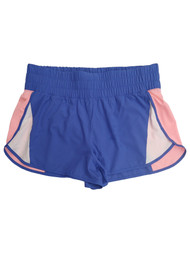 Womens  Avia Pink and Purple Athletic Running Shorts With Pockets