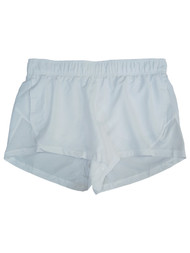 Womens Athletic White Running Shorts With Liner and pockets