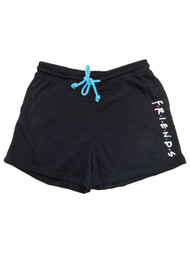 Womens Jrs Black Friends Basketball Shorts with pockets Large