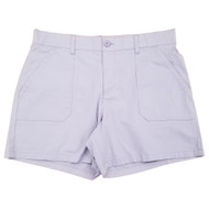 Lee Womens Purple Mid Rise Utility 7" Shorts With Pockets