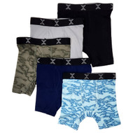 Boys Multi-Color 5-Pack Xersion Stretch Underwear Boxer Briefs