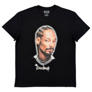 Dogg Supply Mens Black Snoop Dogg Chain Graphic Tee Short Sleeve T-Shirt