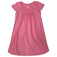 Womens Quilted Pink Floral Short Sleeve Nightgown Night Gown