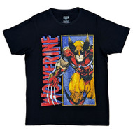 Marvel Mens Black Wolverine Graphic Print Short Sleeve T-Shirt