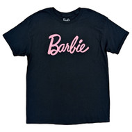 Barbie Mens Black Graphic Tee Short Sleeve T-Shirt