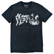 Marvel Mens Black Short Sleeve Venom Graphic Tee Shirt