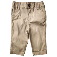 G-Cutee Infant & Toddler Boys Tan Khaki Elastic Waist Dress Pants