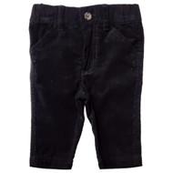 G-Cutee Infant & Toddler Boys Black Elastic Waist Corduroy Dress Pants