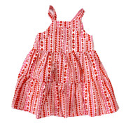 Infant & Toddler Girls Pink & Red Hearts Tank Valentines Day Dress