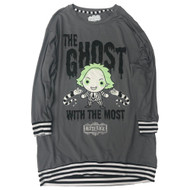 Womens Gray Beetlejuice Halloween Nightgown Sleepshirt Sleep Shirt