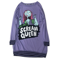Womens Purple Nightmare Before Christmas Halloween Nightgown Sleepshirt