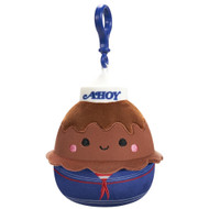Squishmallows Plush & Clip 3.5 inch Stranger Things Ahoy Chocolate Stuffed Pal