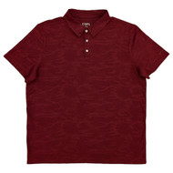 Chaps Mens Red Camo Classic Fit Short Sleeve Golf Polo Shirt