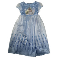 Disney Frozzen Toddler Girls Lightweight Blue Elsa Nightgown Night Gown