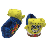 Boys Yellow Spongebob Squarepants Slippers House Shoes 13-1