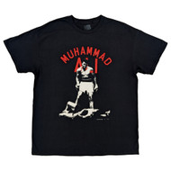 Ali Mens Black Muhammad Ali Short Sleeve Graphic T-Shirt