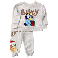Infant & Toddler Boys Gray Bluey & Bingo Sweatshirt & Pants Set