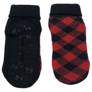 Muk Luks Womens 3.0 Womens Thermal Slipper Socks Red Buffalo Plaid Slippers 0SFM