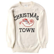 Boys White Nightmare Before Christmas Zero Holiday Sweater
