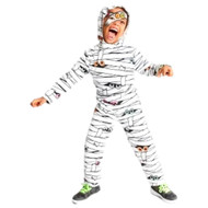 Hyde & Eek Boys Blacklight Responsive Neon Eyes Mummy Halloween Costume