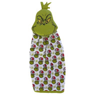 Christmas The Grinch Kitchen Towel Set with Hanger, 2 Holiday Dish Towels