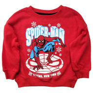 Infant & Toddler Boys Red Spider-man Christmas Sweatshirt Top