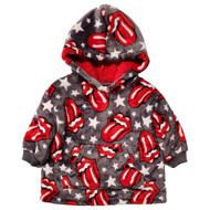 Infant Boys & Girls Gray Fleece Rolling Stones Pullover Sweatshirt 12 Months