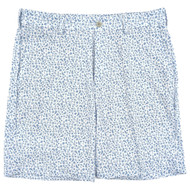 PGA Tour Mens White & Blue Sailboat Print Golf Shorts