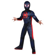 Boys Miles Morales Muscle Chest Spider-Man Costume Small 6/7