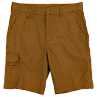 Brahma Mens Brown Relaxed fit Durable Ripstop Cargo Work Shorts