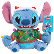 Disney Holiday Lights Animated 9" Stitch Plush Stuffed Animal with Lights Sounds