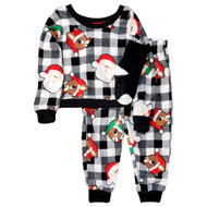Girls Rudolph Red Nosed Reindeer Fleece Christmas Pajamas