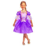 Disney Princess Girls Rapunzel Purple Sparkly Dress Halloween Costume