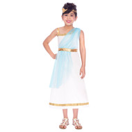 Girls Greek Goddess Halloween Costume Dress Headband Small 6/6X