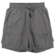 Athletic Works Mens Gray Grid Ripstop Cargo Short
