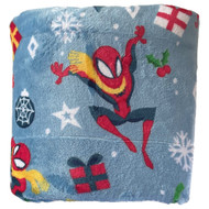 Big One Oversized Christmas Spider-Man Plush Throw Blanket, Spiderman 5ft x 6ft