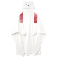 Polar Bear Kids Hooded Throw Blanket, 40"x50"  Plush Faux Fur Blanket Wrap