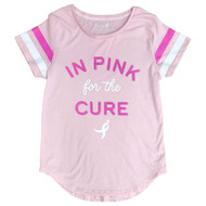 Womens Pink Breast Cancer Awareness Pink For The Cure Tee Shirt T-Shirt