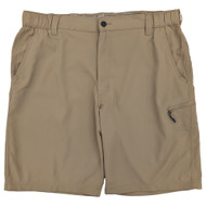 Wrangler Mens Brown Outdoor Performance Side Elastic Waist Short