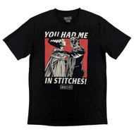 Universal Monsters Mens Black You Had Me In Stitches Graphic T-Shirt