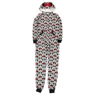 Disney Girls Minnie Mouse Themed Pajamas Blanket Sleeper Union Suit 9-10