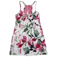 Womens White Red & Pink Floral Chemise Nighty Nightgown Night Gown