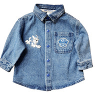 Infant & Toddler Boys Baby Paw Patrol Long Sleeved Denim Shacket Shirt