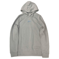 Reebok Womens Gray Split Side Hoodie Pull-over Athletic Sweatshirt