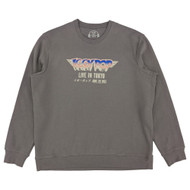 Lee Mens Gray Iggy Pop Live In Tokyo Graphic Fleece Sweatshirt